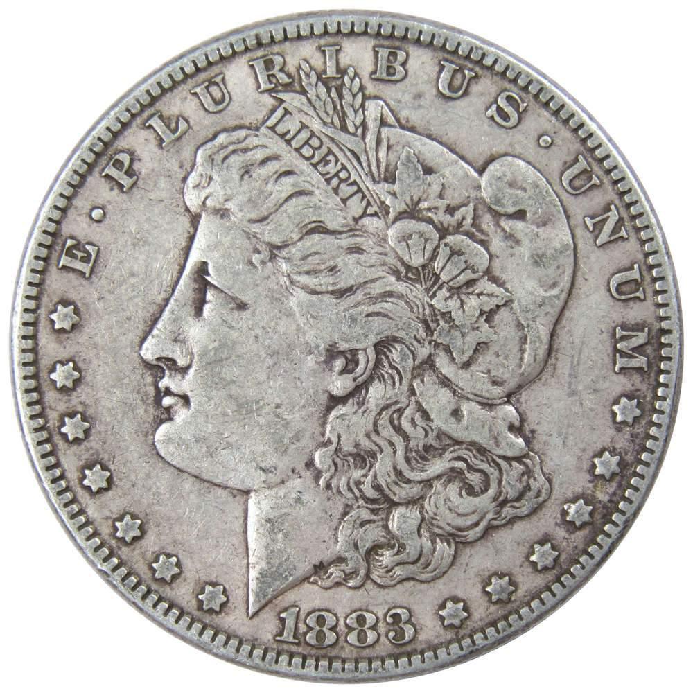 1883 Morgan Dollar VF Very Fine 90% Silver $1 US Coin Collectible - Morgan coin - Morgan silver dollar - Morgan silver dollar for sale - Profile Coins & Collectibles