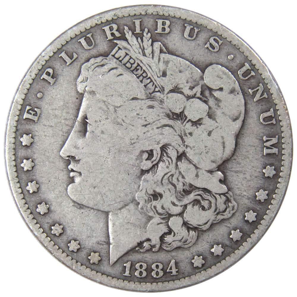 1884 O Morgan Dollar VG Very Good 90% Silver $1 US Coin Collectible - Morgan coin - Morgan silver dollar - Morgan silver dollar for sale - Profile Coins & Collectibles