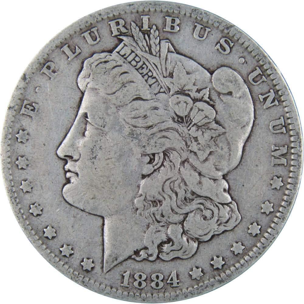 1884 O Morgan Dollar F Fine 90% Silver $1 US Coin Collectible - Morgan coin - Morgan silver dollar - Morgan silver dollar for sale - Profile Coins & Collectibles