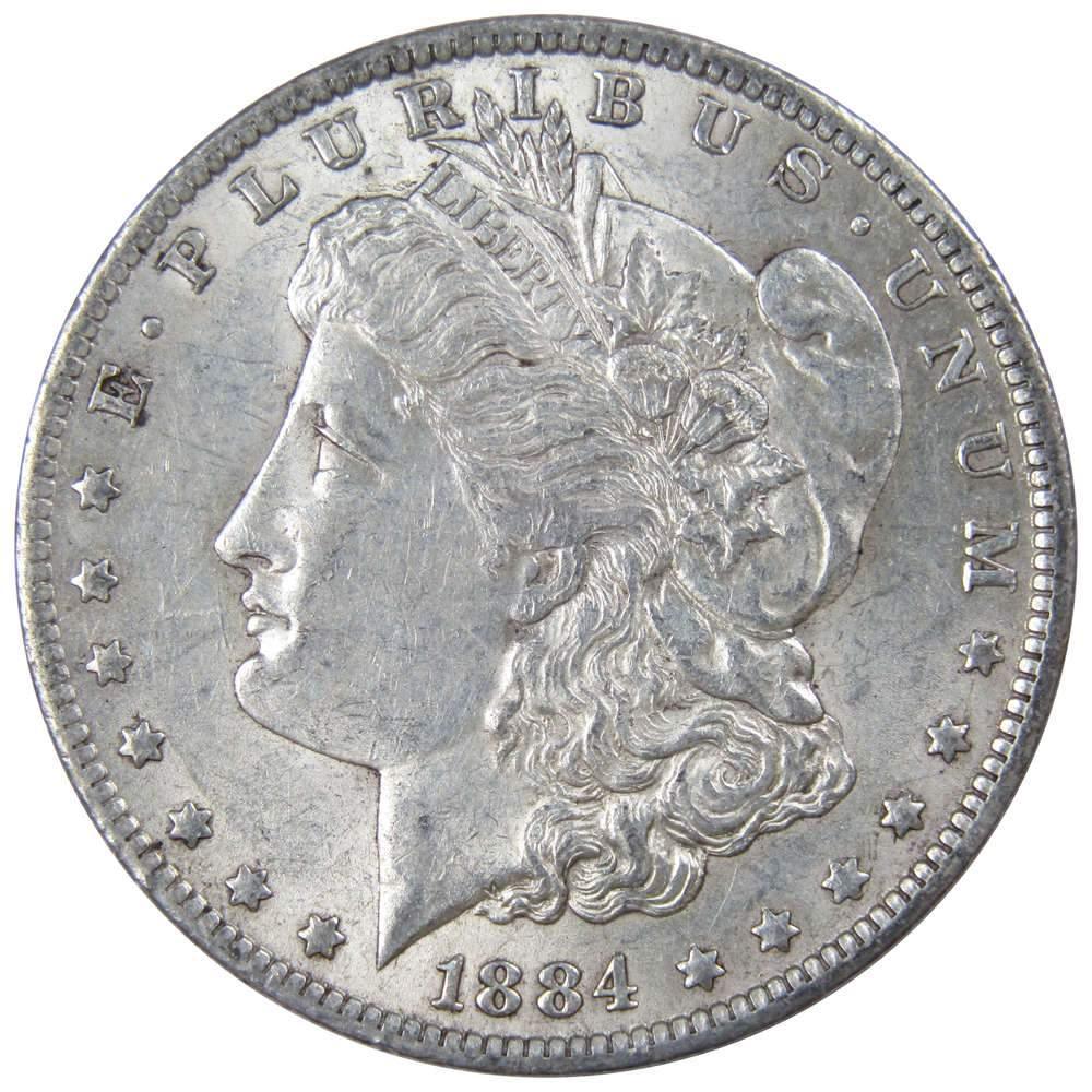 1884 O Morgan Dollar AU About Uncirculated 90% Silver $1 US Coin Collectible - Morgan coin - Morgan silver dollar - Morgan silver dollar for sale - Profile Coins & Collectibles