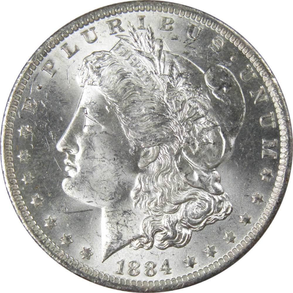 1884 O Morgan Dollar BU Uncirculated Mint State 90% Silver $1 US Coin - Morgan coin - Morgan silver dollar - Morgan silver dollar for sale - Profile Coins & Collectibles