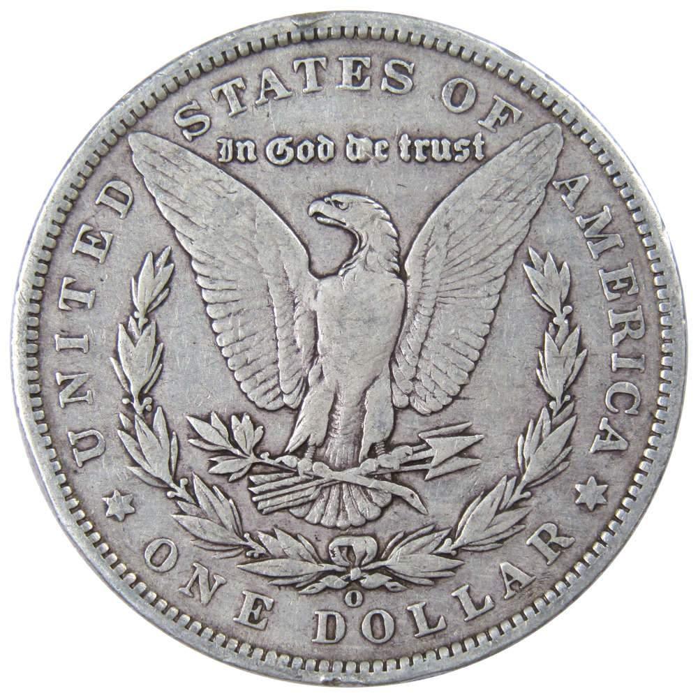 1885 O Morgan Dollar F Fine 90% Silver $1 US Coin Collectible - Morgan coin - Morgan silver dollar - Morgan silver dollar for sale - Profile Coins & Collectibles