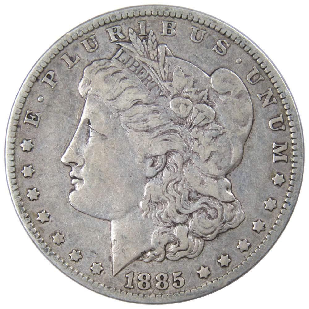 1885 O Morgan Dollar VF Very Fine 90% Silver $1 US Coin Collectible - Morgan coin - Morgan silver dollar - Morgan silver dollar for sale - Profile Coins & Collectibles