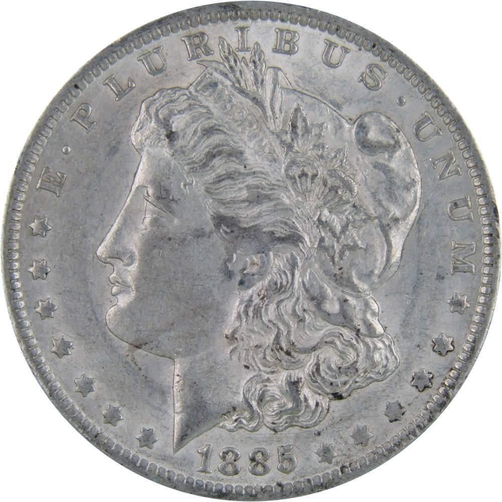 1885 O Morgan Dollar AU About Uncirculated 90% Silver $1 US Coin Collectible - Morgan coin - Morgan silver dollar - Morgan silver dollar for sale - Profile Coins & Collectibles