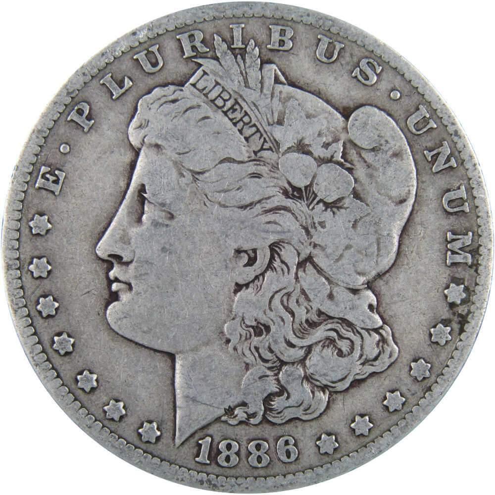 1886 O Morgan Dollar VG Very Good 90% Silver $1 US Coin Collectible - Morgan coin - Morgan silver dollar - Morgan silver dollar for sale - Profile Coins & Collectibles