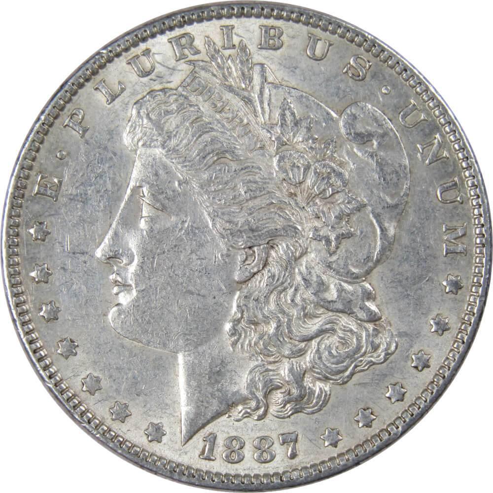 1887 Morgan Dollar XF EF Extremely Fine 90% Silver $1 US Coin Collectible - Morgan coin - Morgan silver dollar - Morgan silver dollar for sale - Profile Coins & Collectibles