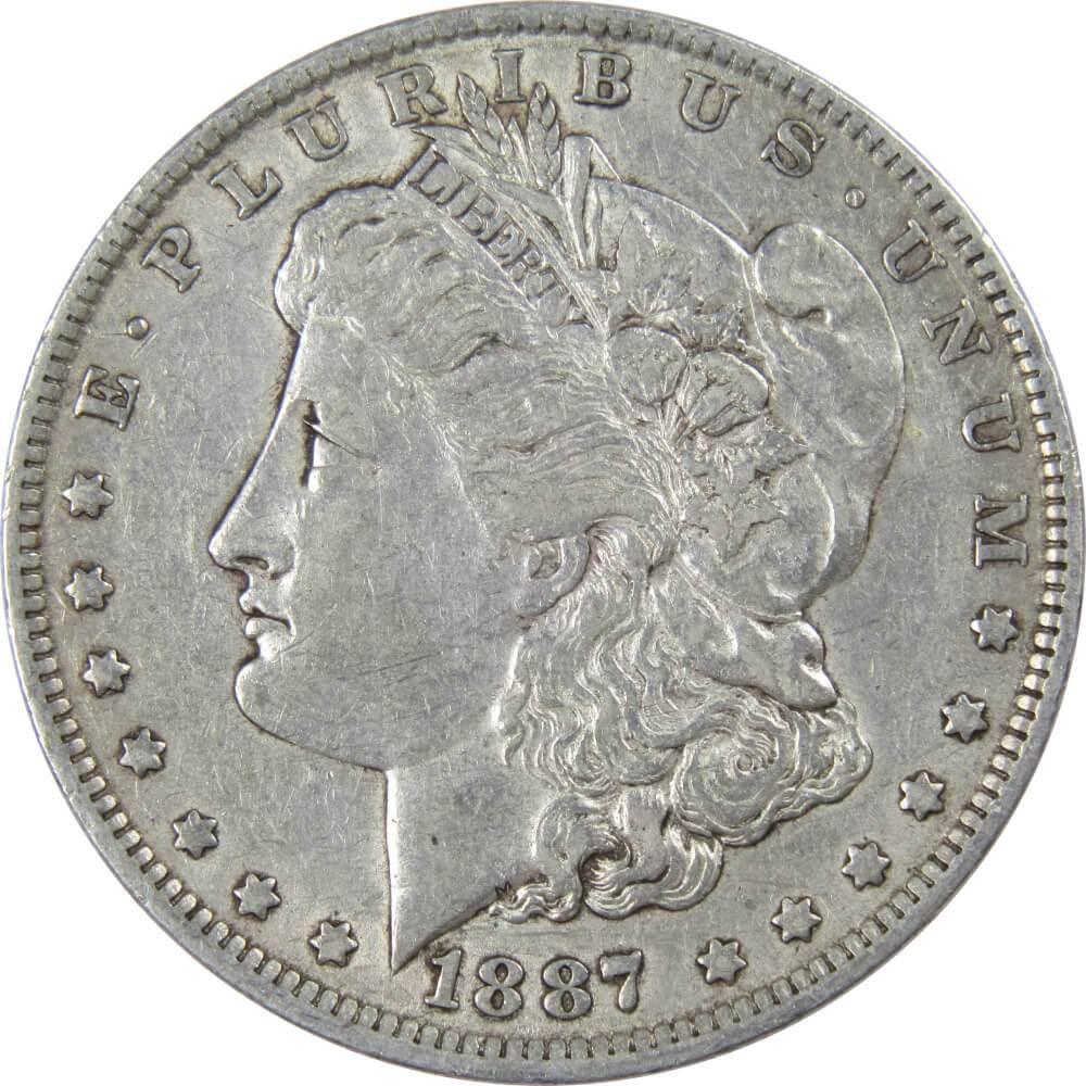 1887 O Morgan Dollar XF EF Extremely Fine 90% Silver $1 US Coin Collectible - Morgan coin - Morgan silver dollar - Morgan silver dollar for sale - Profile Coins & Collectibles