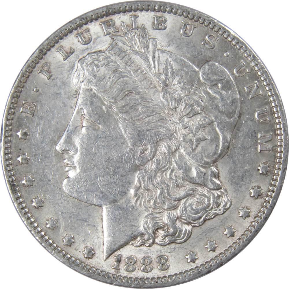 1888 Morgan Dollar XF EF Extremely Fine 90% Silver $1 US Coin Collectible - Morgan coin - Morgan silver dollar - Morgan silver dollar for sale - Profile Coins & Collectibles