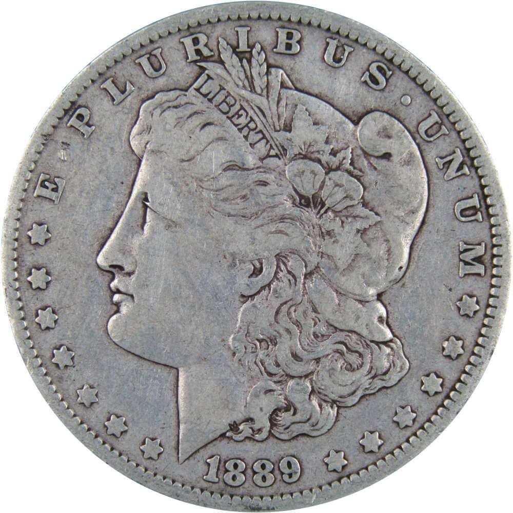 1889 O Morgan Dollar F Fine 90% Silver $1 US Coin Collectible - Morgan coin - Morgan silver dollar - Morgan silver dollar for sale - Profile Coins & Collectibles