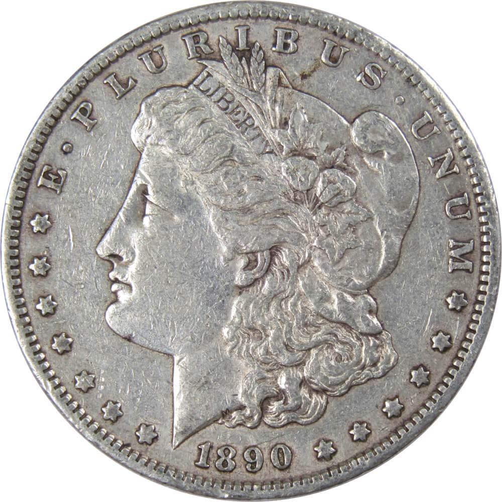 1890 S Morgan Dollar VF Very Fine 90% Silver $1 US Coin Collectible - Morgan coin - Morgan silver dollar - Morgan silver dollar for sale - Profile Coins & Collectibles
