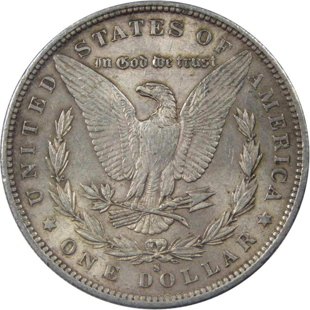 1890 S Morgan Dollar AU About Uncirculated 90% Silver $1 US Coin Collectible - Morgan coin - Morgan silver dollar - Morgan silver dollar for sale - Profile Coins & Collectibles