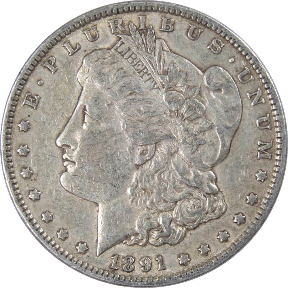 1891 Morgan Dollar XF EF Extremely Fine 90% Silver $1 US Coin Collectible - Morgan coin - Morgan silver dollar - Morgan silver dollar for sale - Profile Coins & Collectibles