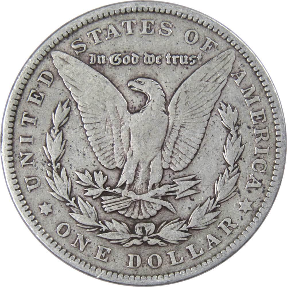 1896 Morgan Dollar F Fine 90% Silver $1 US Coin Collectible - Morgan coin - Morgan silver dollar - Morgan silver dollar for sale - Profile Coins & Collectibles