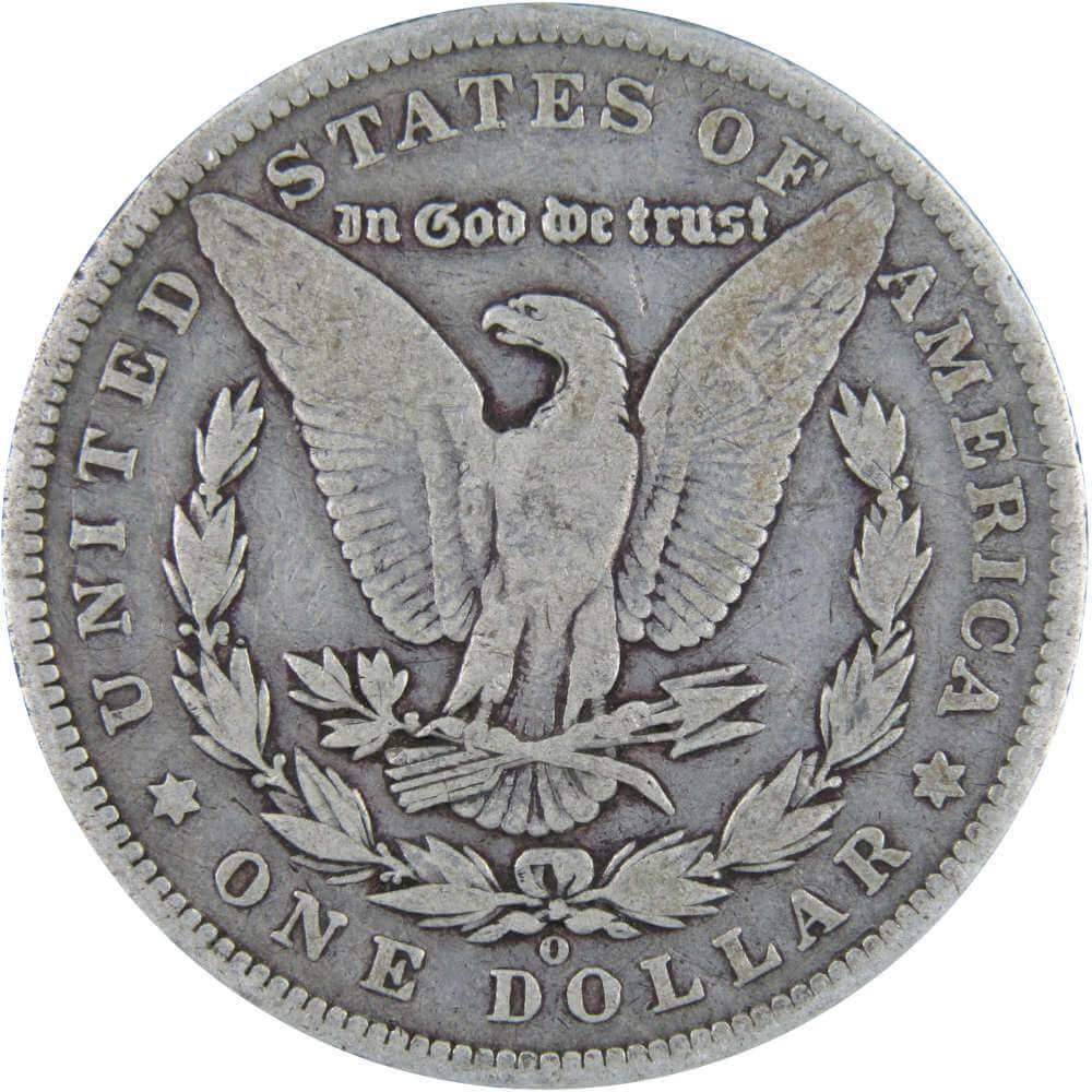 1896 O Morgan Dollar VG Very Good 90% Silver $1 US Coin Collectible - Morgan coin - Morgan silver dollar - Morgan silver dollar for sale - Profile Coins & Collectibles