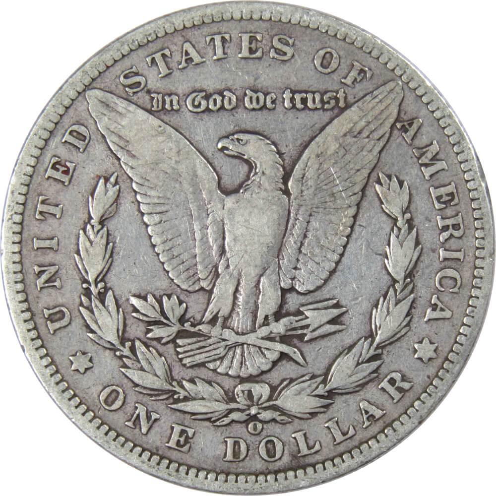 1896 O Morgan Dollar F Fine 90% Silver $1 US Coin Collectible - Morgan coin - Morgan silver dollar - Morgan silver dollar for sale - Profile Coins & Collectibles
