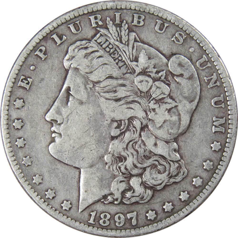 1897 O Morgan Dollar F Fine 90% Silver $1 US Coin Collectible - Morgan coin - Morgan silver dollar - Morgan silver dollar for sale - Profile Coins & Collectibles