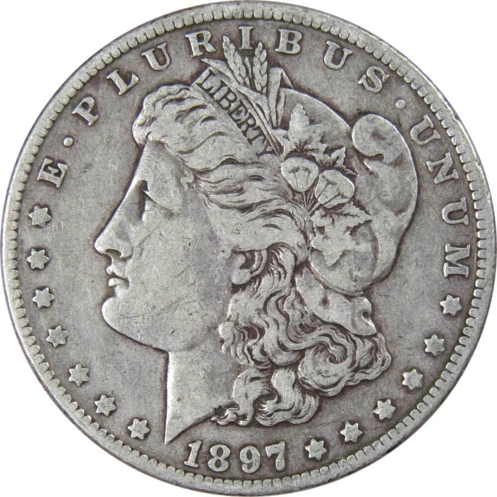 1897 O Morgan Dollar F Fine 90% Silver $1 US Coin Collectible - Morgan coin - Morgan silver dollar - Morgan silver dollar for sale - Profile Coins & Collectibles