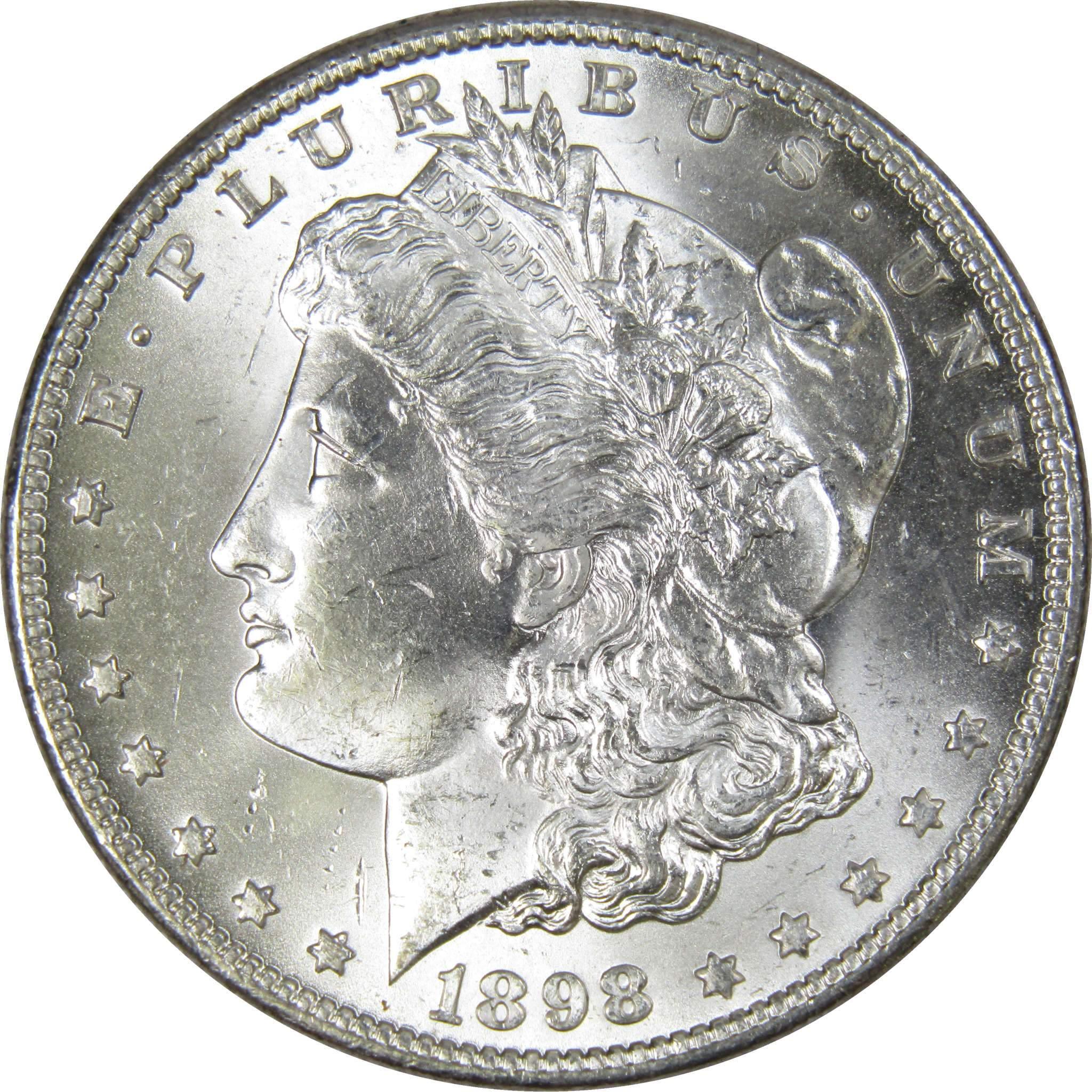 1898 O Morgan Dollar BU Choice Uncirculated Mint State 90% Silver $1 US Coin - Morgan coin - Morgan silver dollar - Morgan silver dollar for sale - Profile Coins & Collectibles