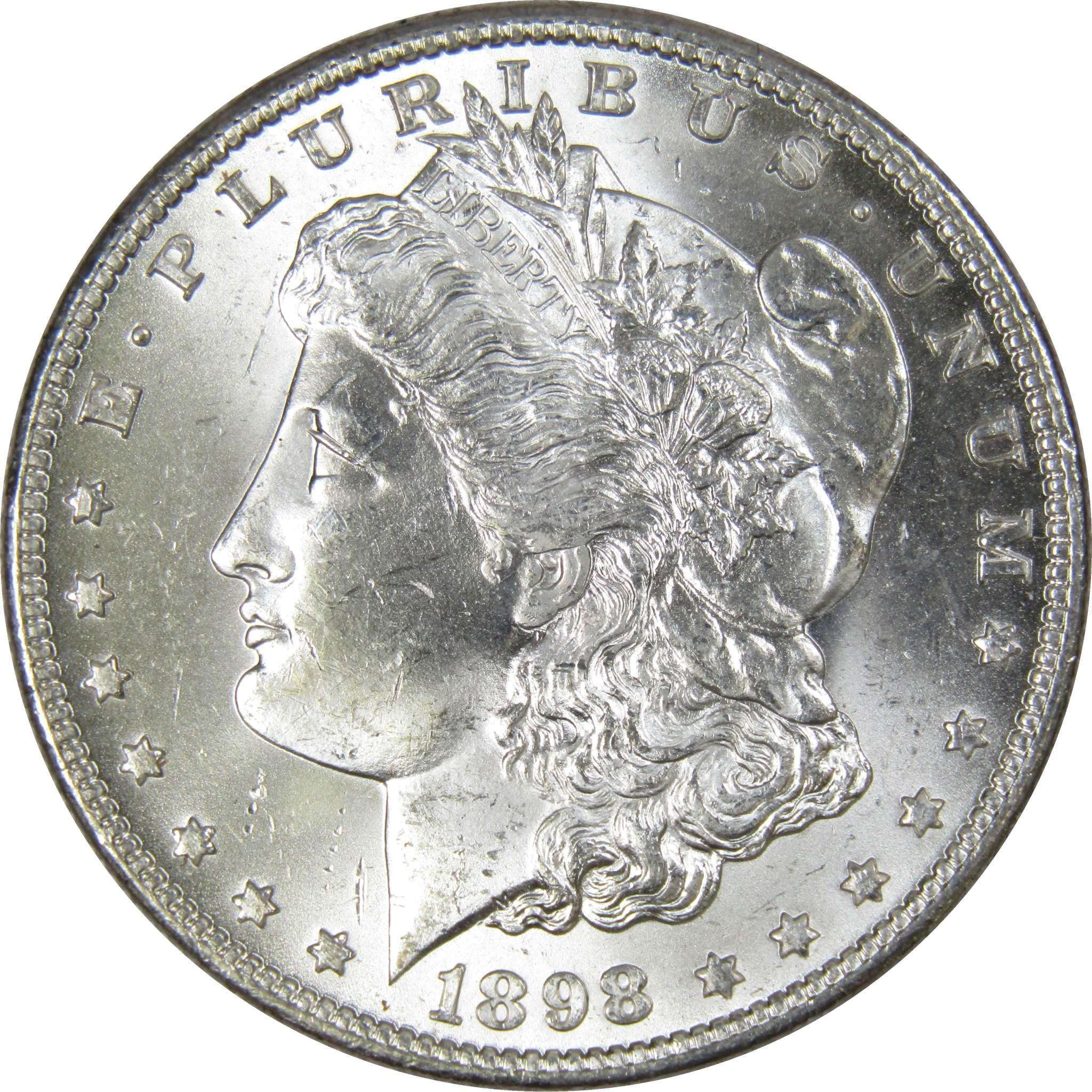 1898 O Morgan Dollar BU Choice Uncirculated Mint State 90% Silver $1 US Coin - Morgan coin - Morgan silver dollar - Morgan silver dollar for sale - Profile Coins &amp; Collectibles
