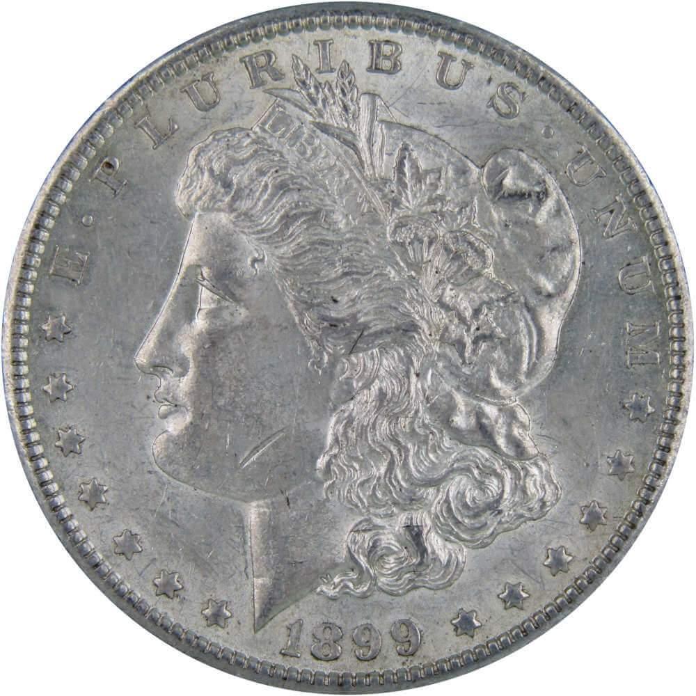 1899 O Morgan Dollar AU About Uncirculated 90% Silver $1 US Coin Collectible - Morgan coin - Morgan silver dollar - Morgan silver dollar for sale - Profile Coins & Collectibles