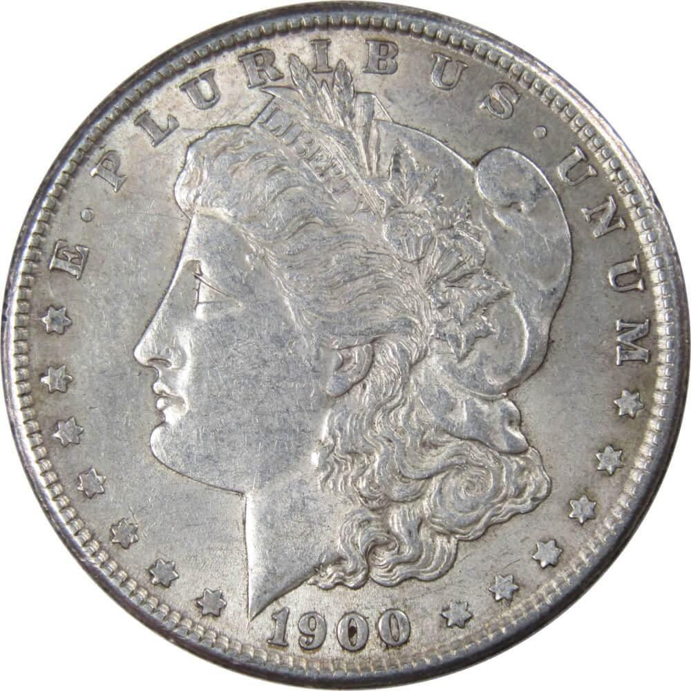1900 Morgan Dollar AU About Uncirculated 90% Silver $1 US Coin Collectible - Morgan coin - Morgan silver dollar - Morgan silver dollar for sale - Profile Coins & Collectibles
