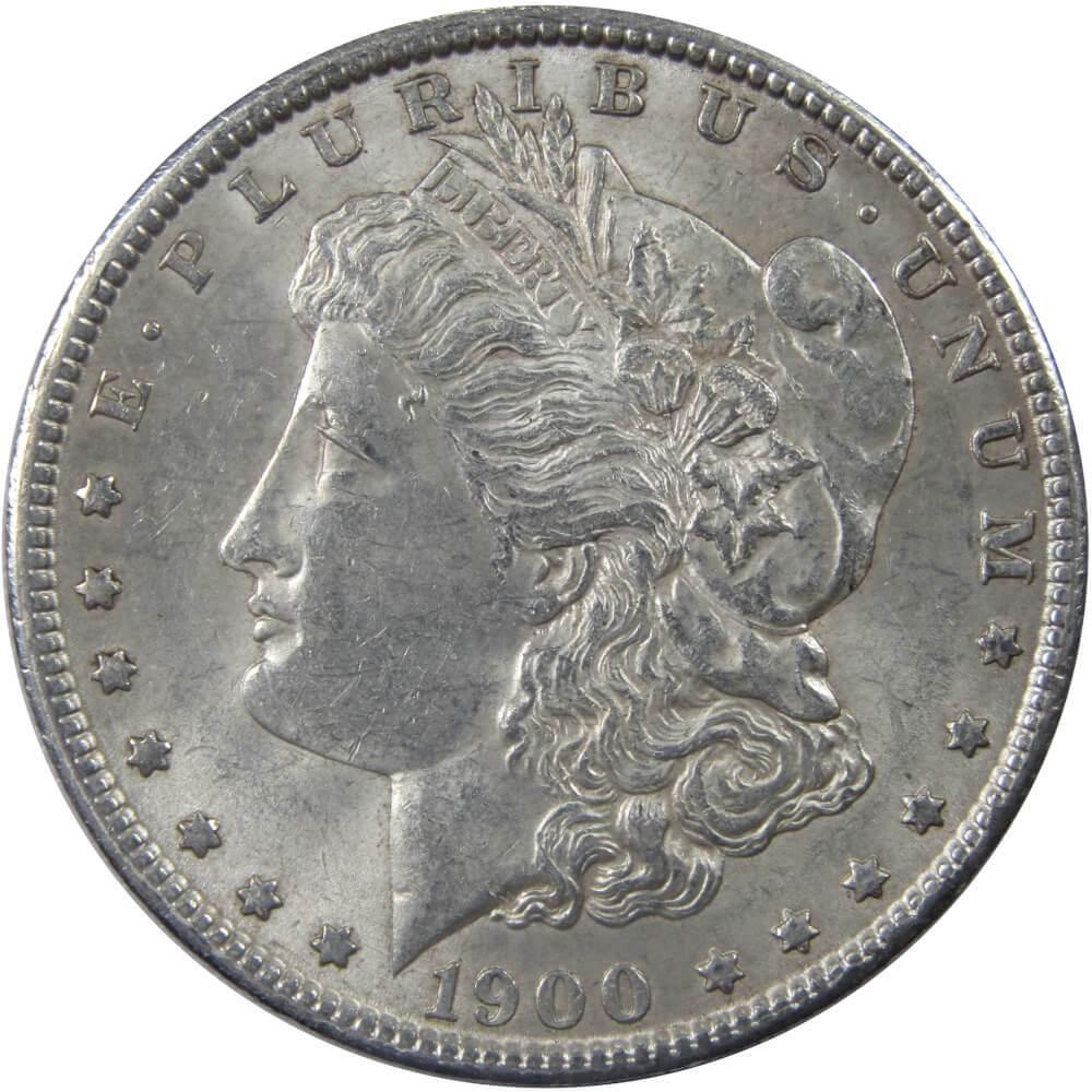 1900 Morgan Dollar Choice About Uncirculated 90% Silver $1 US Coin Collectible - Morgan coin - Morgan silver dollar - Morgan silver dollar for sale - Profile Coins & Collectibles