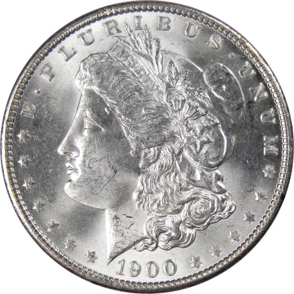 1900 Morgan Dollar BU Uncirculated Mint State 90% Silver $1 US Coin Collectible - Morgan coin - Morgan silver dollar - Morgan silver dollar for sale - Profile Coins & Collectibles