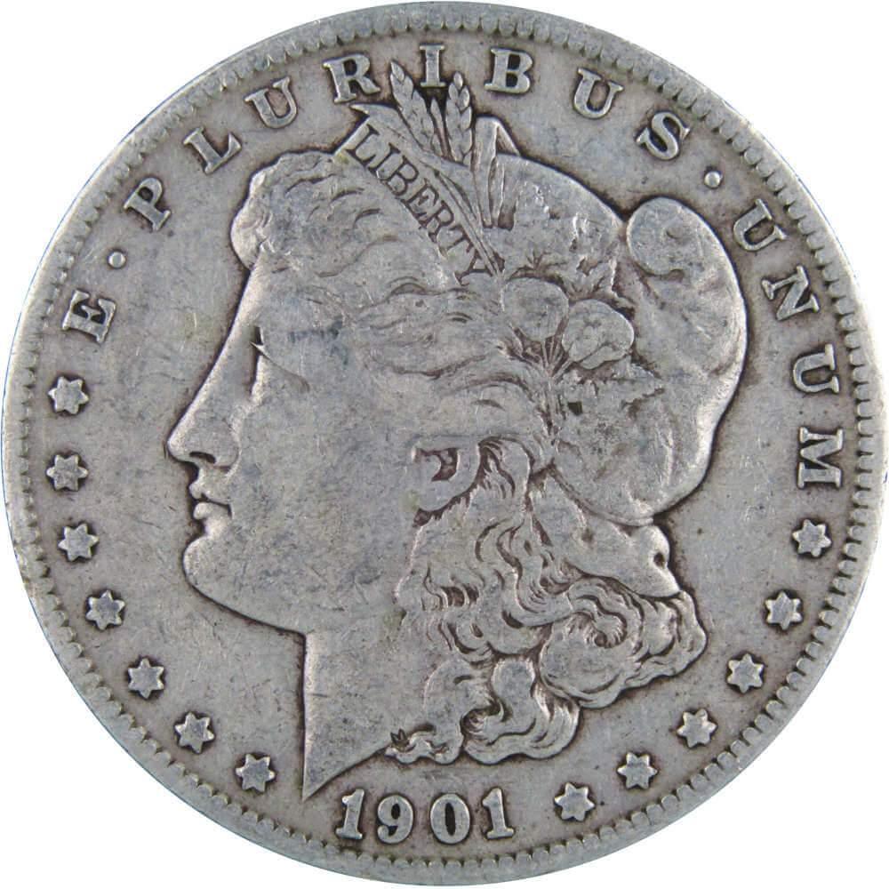 1901 O Morgan Dollar F Fine 90% Silver $1 US Coin Collectible - Morgan coin - Morgan silver dollar - Morgan silver dollar for sale - Profile Coins & Collectibles