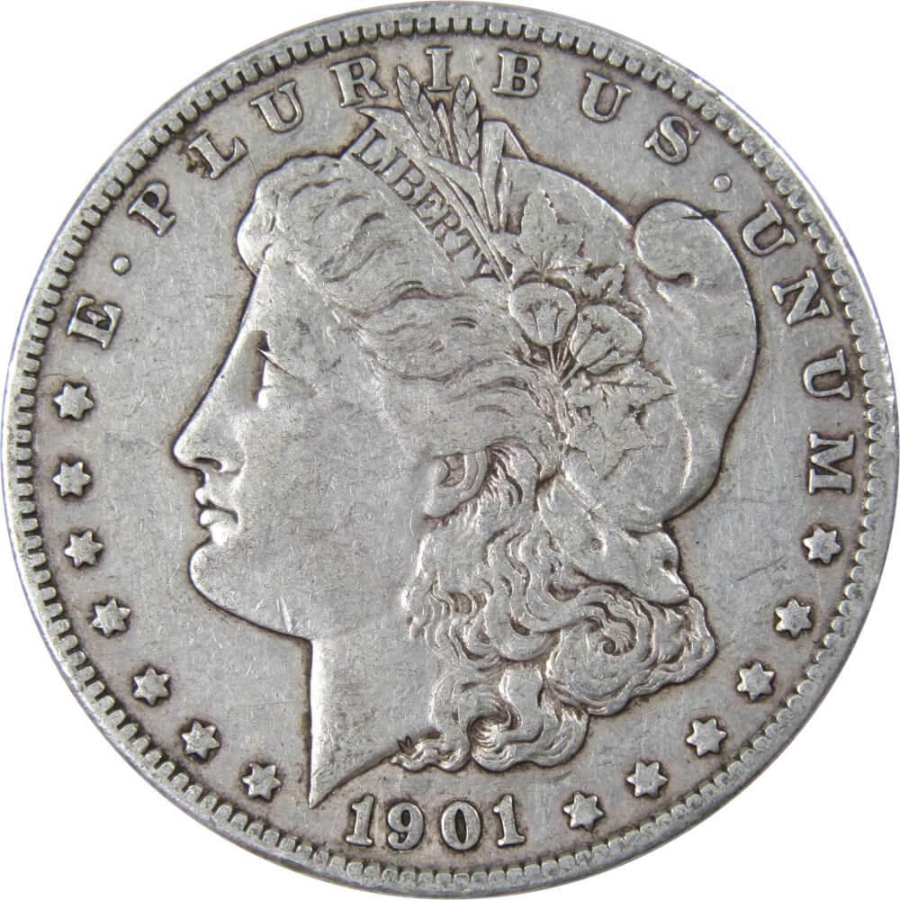 1901 O Morgan Dollar VF Very Fine 90% Silver $1 US Coin Collectible - Morgan coin - Morgan silver dollar - Morgan silver dollar for sale - Profile Coins & Collectibles