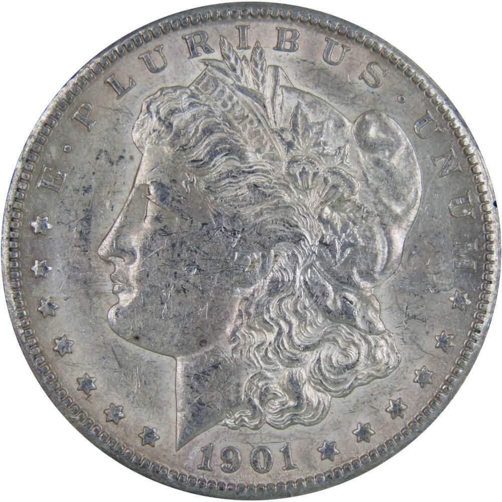 1901 O Morgan Dollar AU About Uncirculated 90% Silver $1 US Coin Collectible - Morgan coin - Morgan silver dollar - Morgan silver dollar for sale - Profile Coins & Collectibles