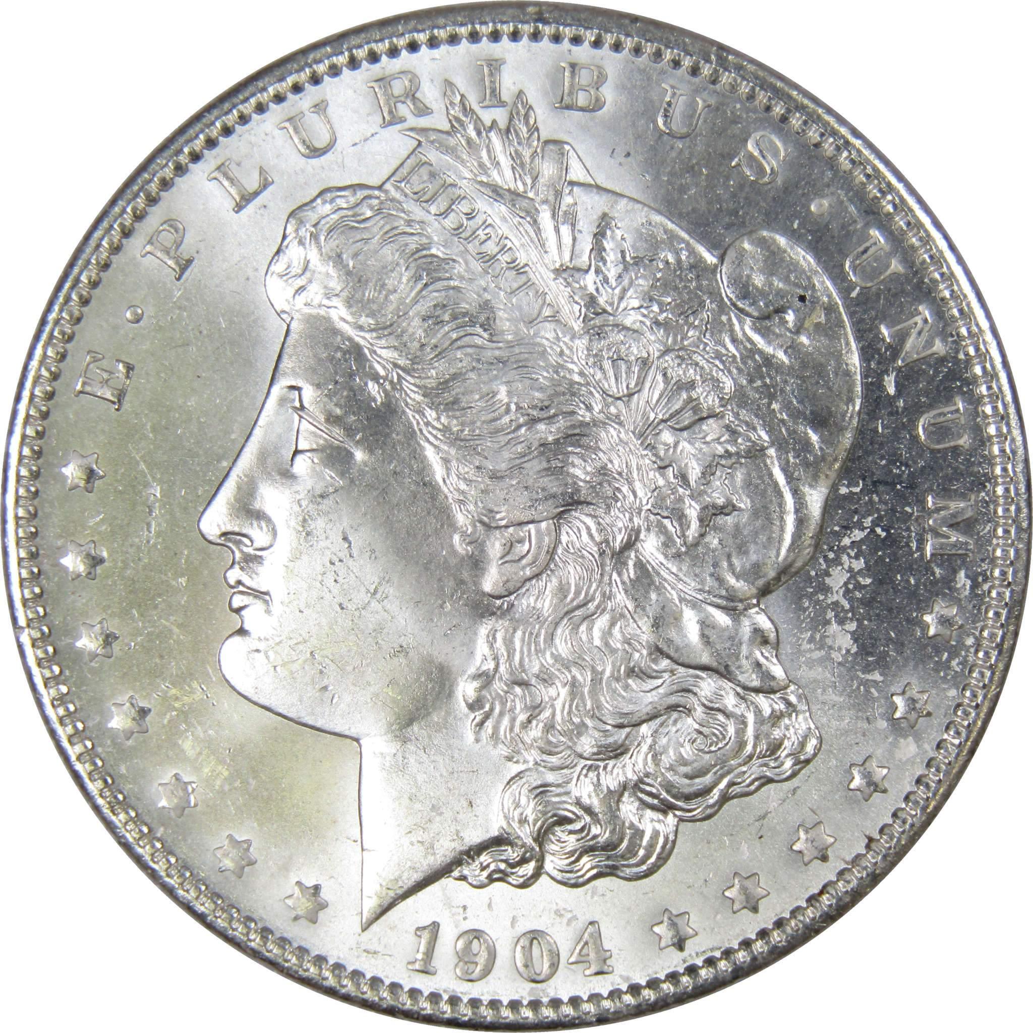 1904 O Morgan Dollar BU Choice Uncirculated Mint State 90% Silver $1 US Coin - Morgan coin - Morgan silver dollar - Morgan silver dollar for sale - Profile Coins & Collectibles