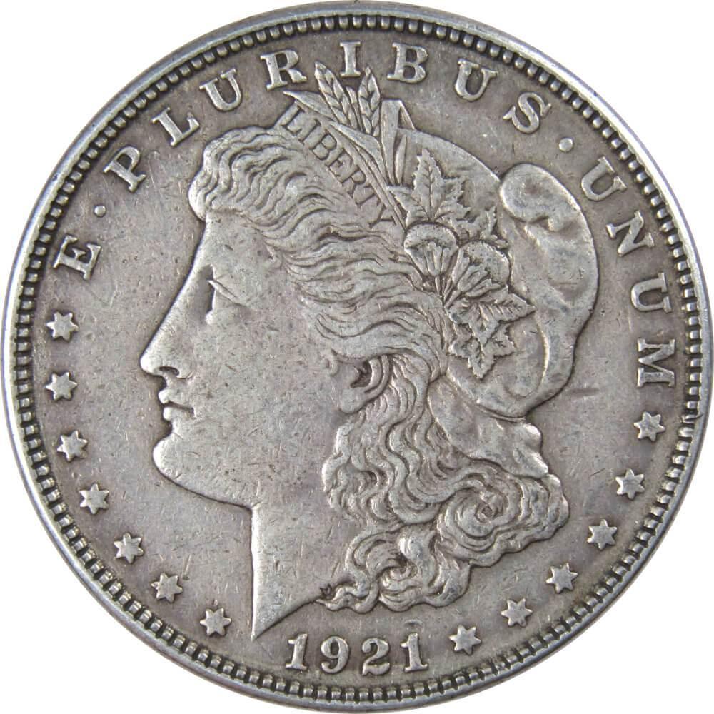 1921 Morgan Dollar VF Very Fine 90% Silver $1 US Coin Collectible - Morgan coin - Morgan silver dollar - Morgan silver dollar for sale - Profile Coins & Collectibles