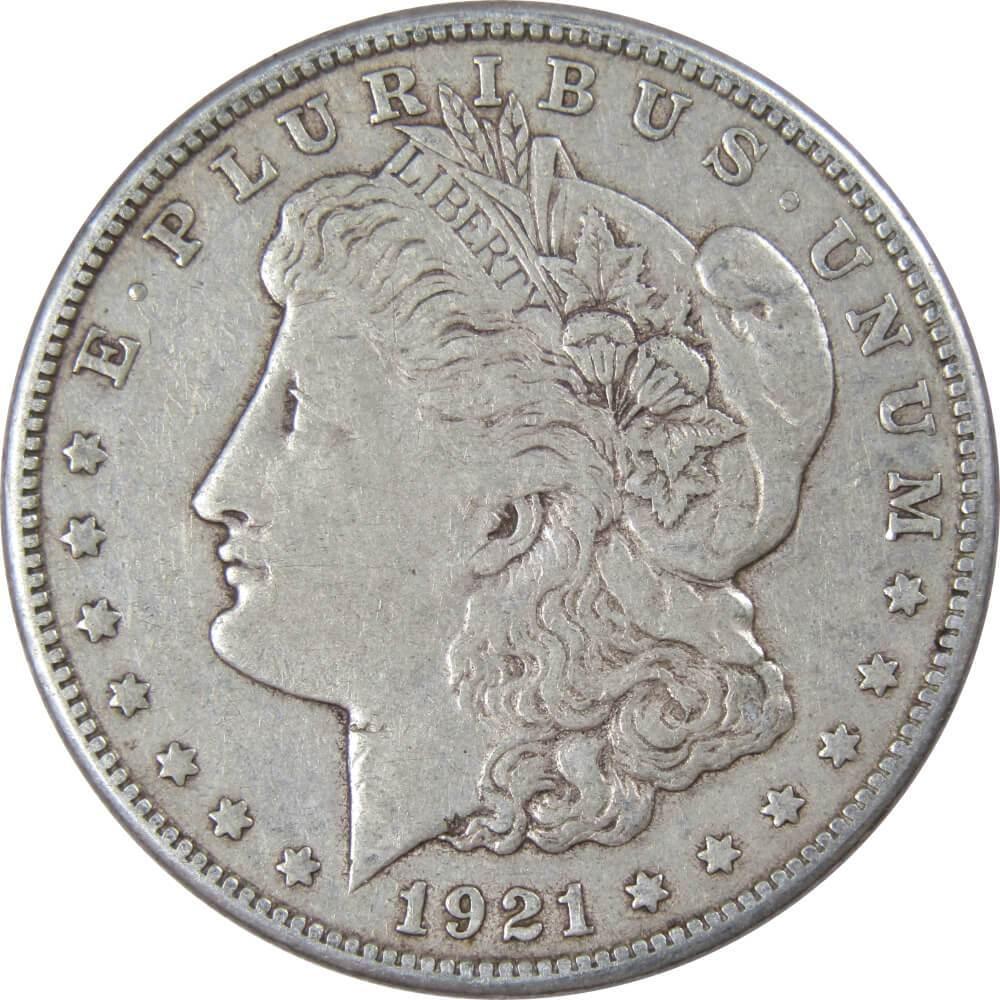 1921 S Morgan Dollar VF Very Fine 90% Silver $1 US Coin Collectible - Morgan coin - Morgan silver dollar - Morgan silver dollar for sale - Profile Coins & Collectibles