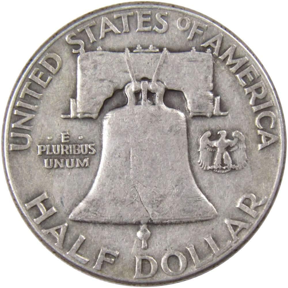 1951 Franklin Half Dollar VF Very Fine 90% Silver 50c US Coin Collectible