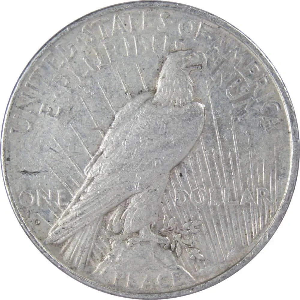 1922 D Peace Dollar VF Very Fine 90% Silver $1 US Coin Collectible