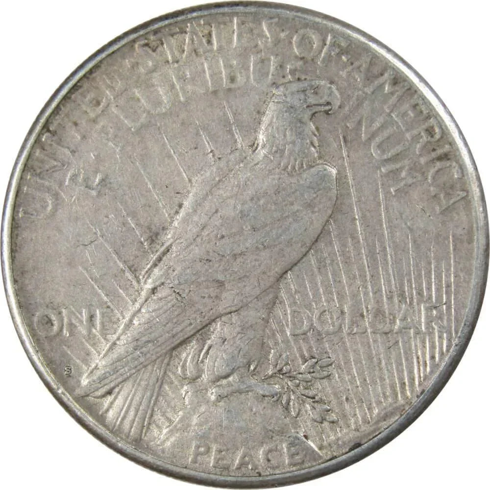 1922 S Peace Dollar VF Very Fine 90% Silver $1 US Coin Collectible