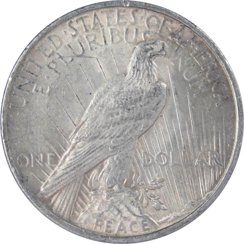 1923 Peace Dollar AU About Uncirculated 90% Silver $1 US Coin Collectible