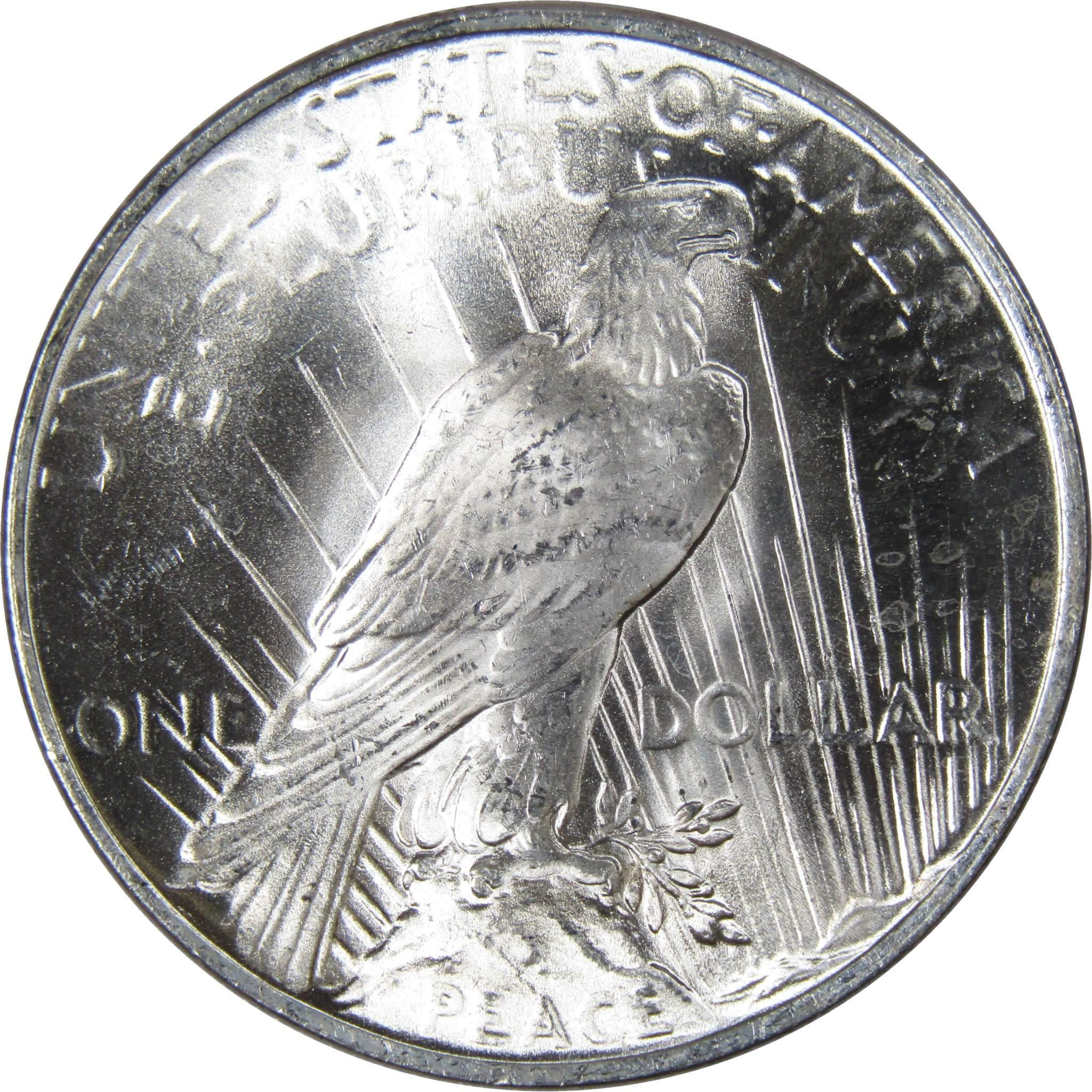 1923 Peace Dollar BU Very Choice Uncirculated Mint State 90% Silver $1 US Coin