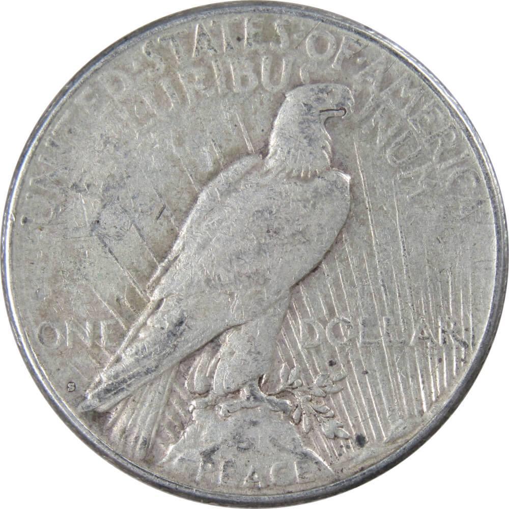 1923 S Peace Dollar F Fine 90% Silver $1 US Coin Collectible