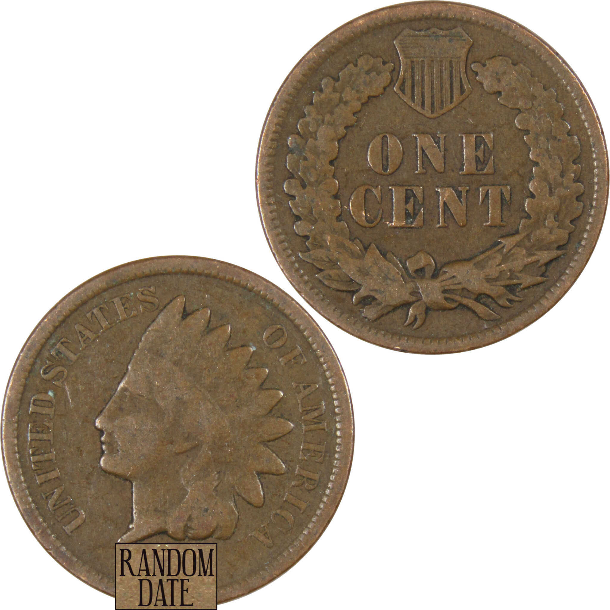 Indian Head Cent G Good Random Date Bronze Penny 1c Coin Collectible