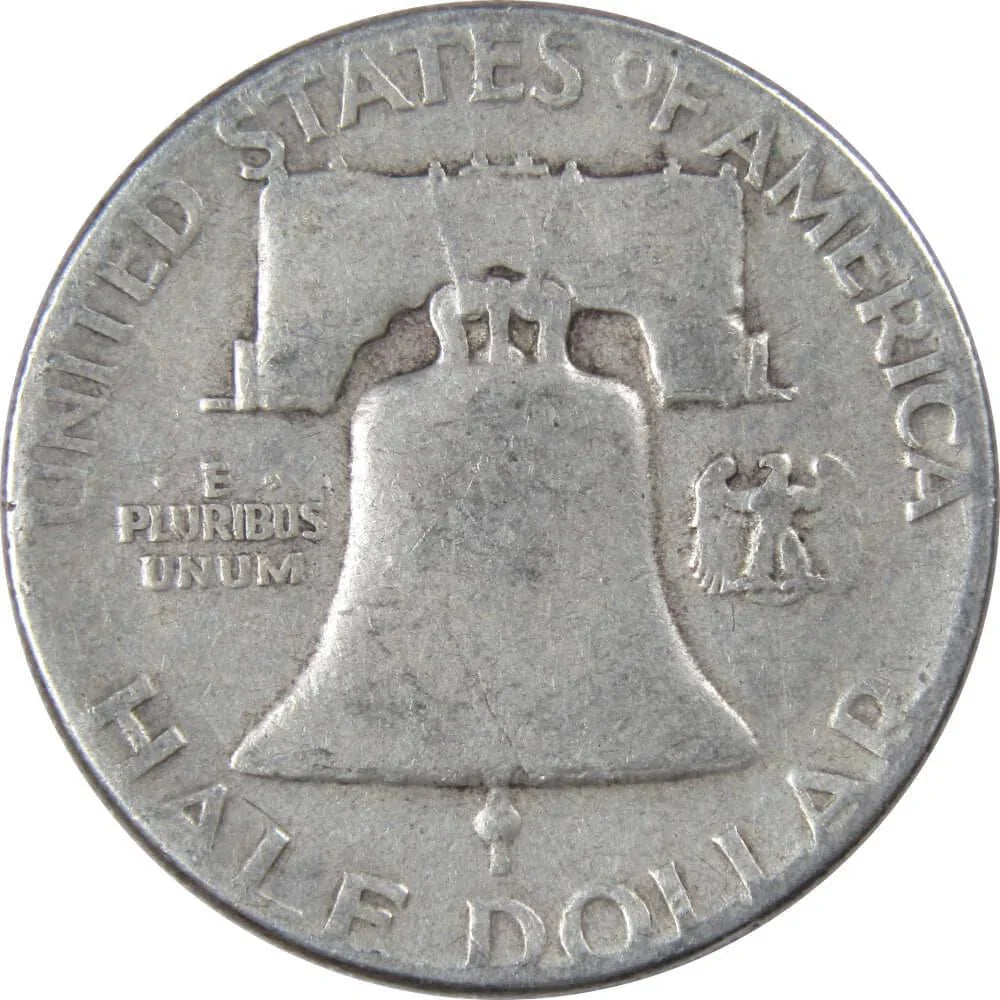 1951 Franklin Half Dollar G Good 90% Silver 50c US Coin Collectible