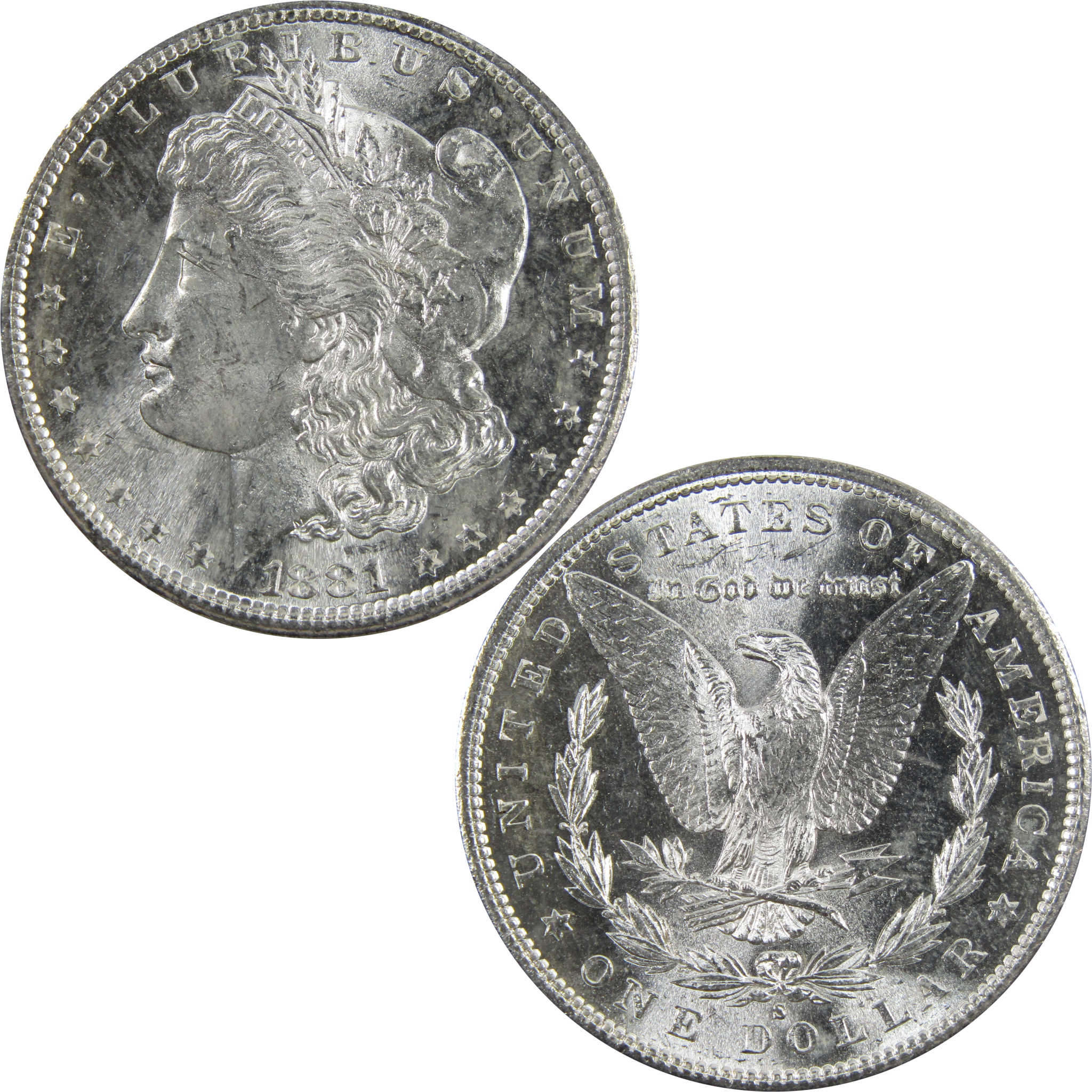 1881 S Morgan Dollar BU Uncirculated 90% Silver $1 Coin SKU:I5319 - Morgan coin - Morgan silver dollar - Morgan silver dollar for sale - Profile Coins & Collectibles