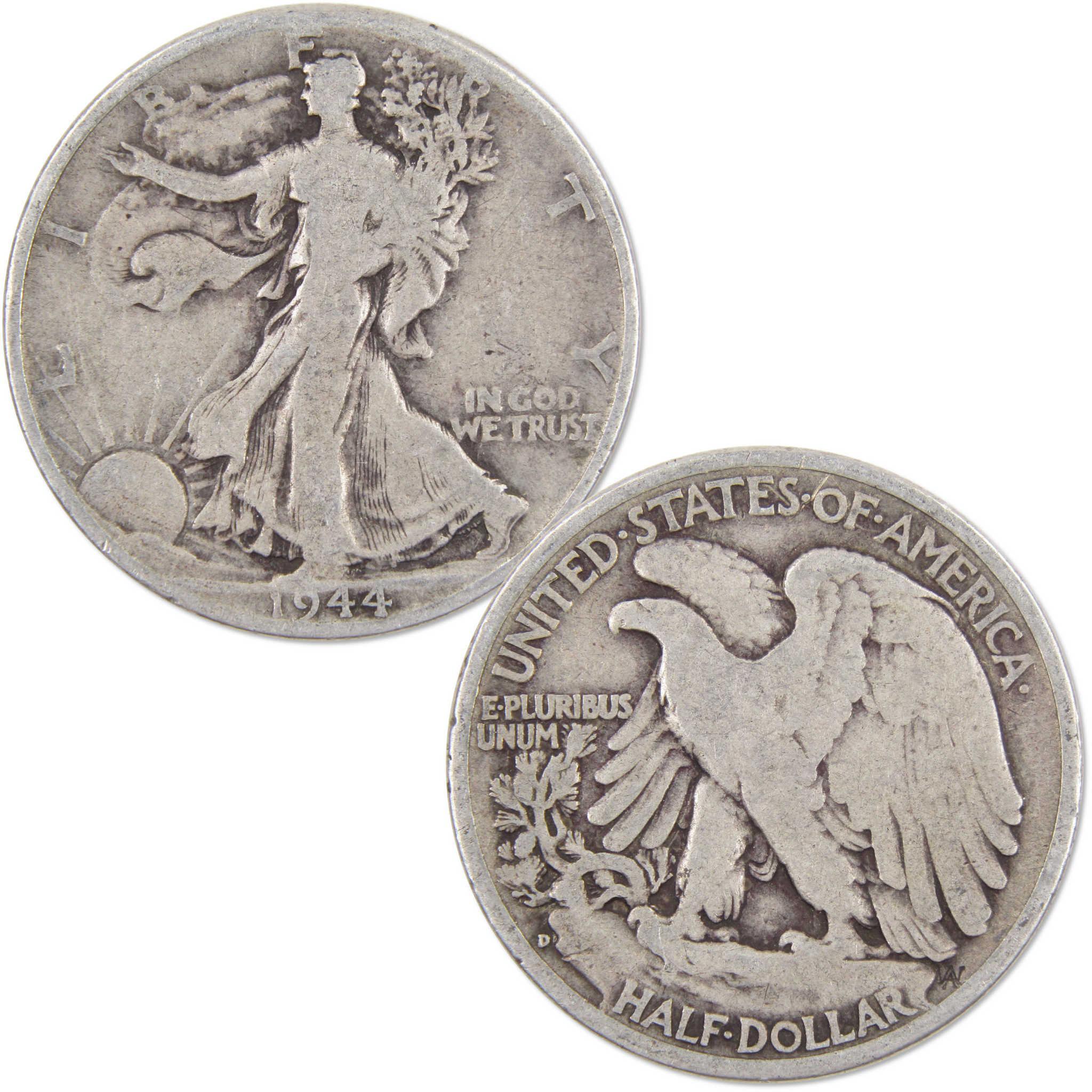 Liberty Walking Half Dollar 3 Coin PDS All Mint Gift Set VG 90% Silver 50c