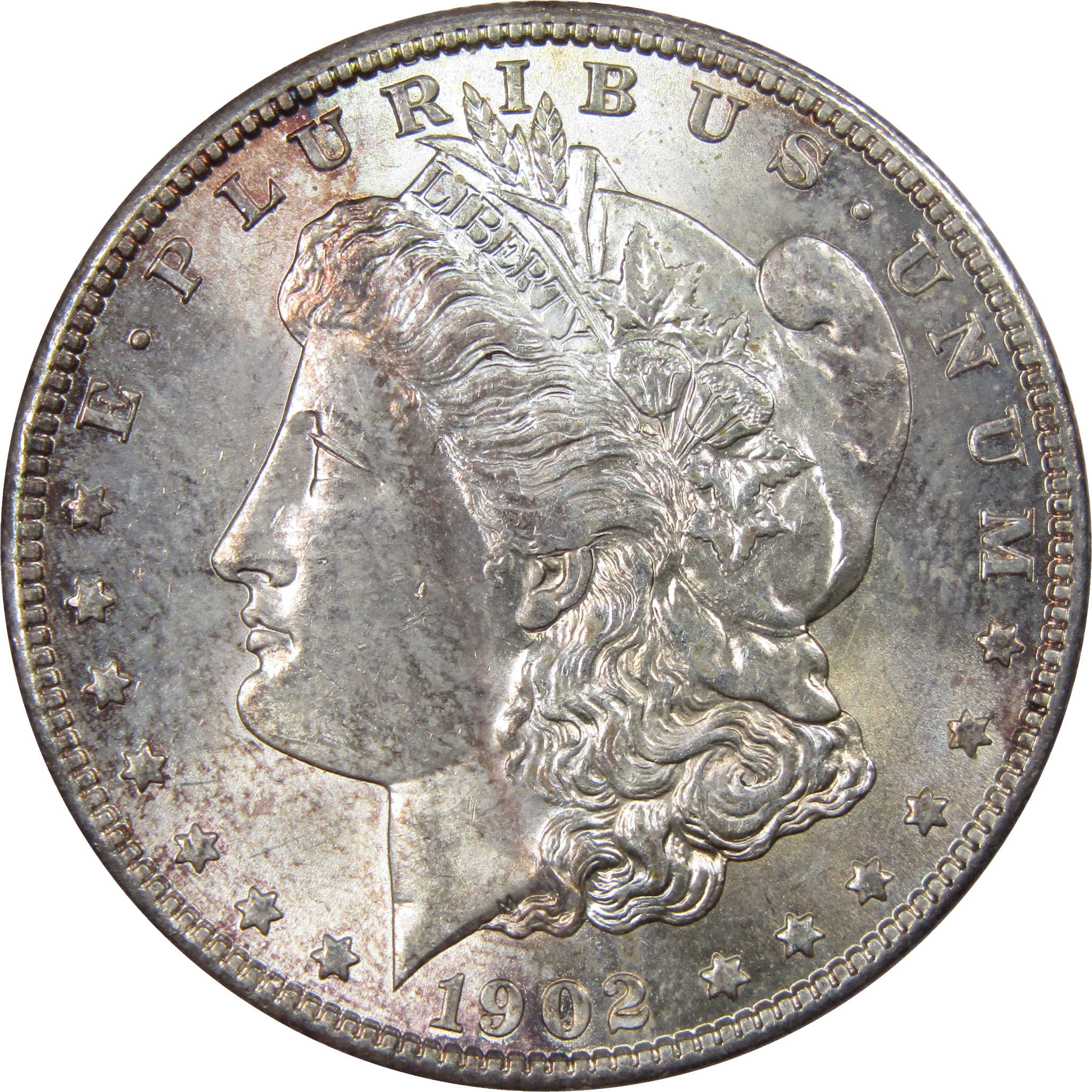 1902 O Morgan Dollar BU Choice Uncirculated Silver Toned SKU:I1216