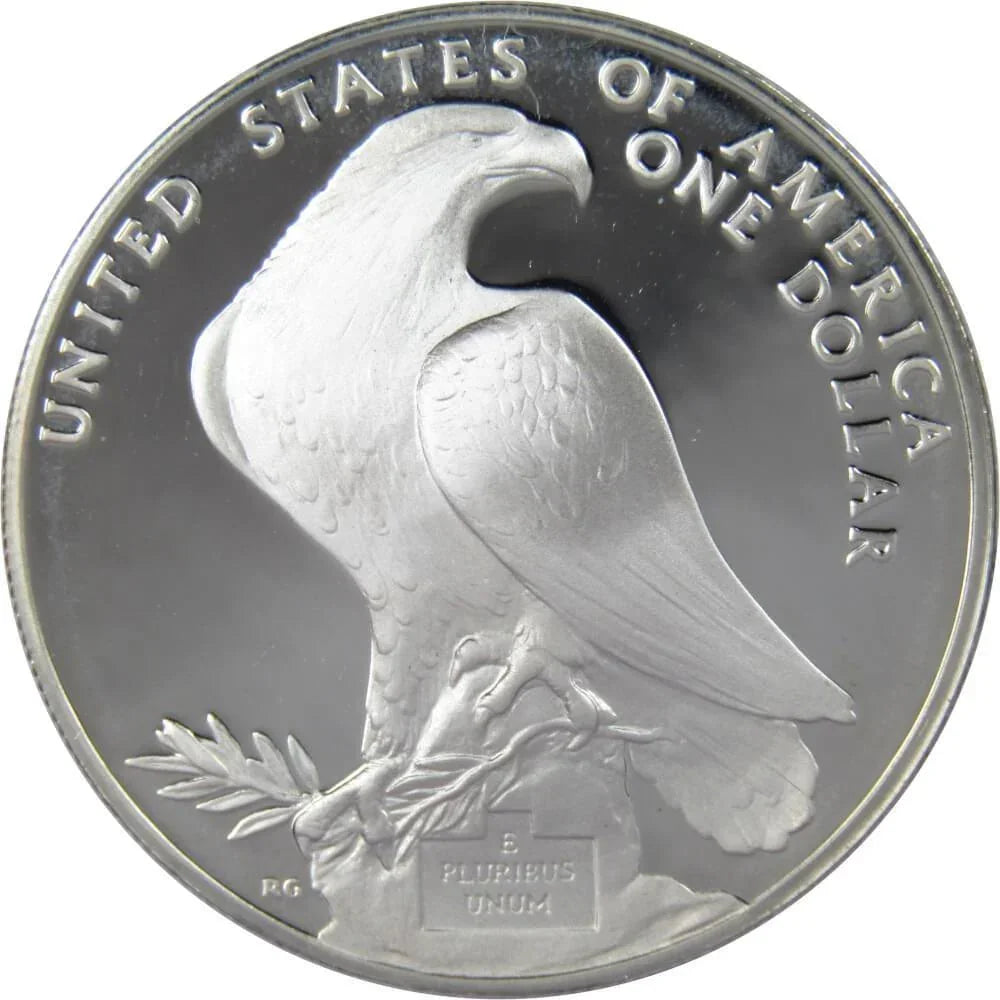 LA Olympiad Coliseum Commemorative 1984 S 90% Silver Dollar Proof $1 Coin