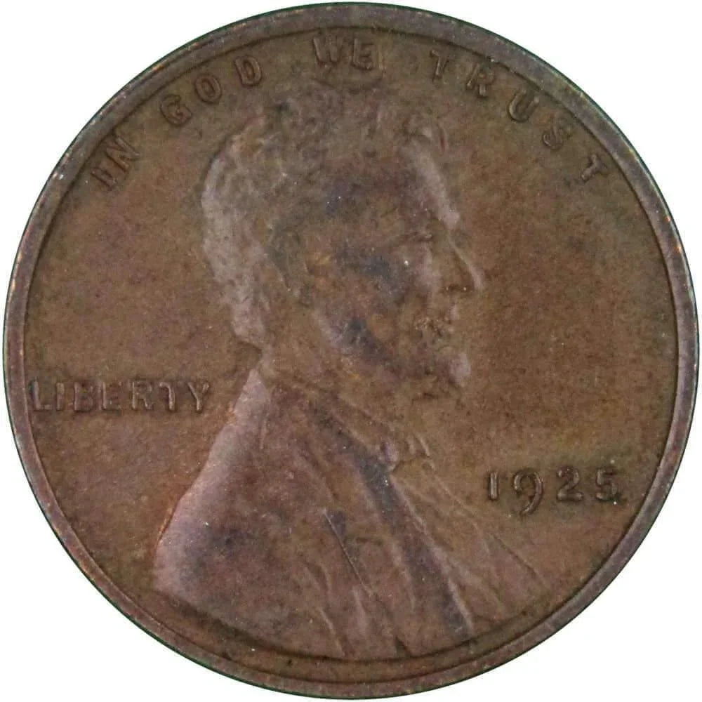 1925 Lincoln Wheat Cent XF EF Extremely Fine Bronze Penny 1c Coin Collectible