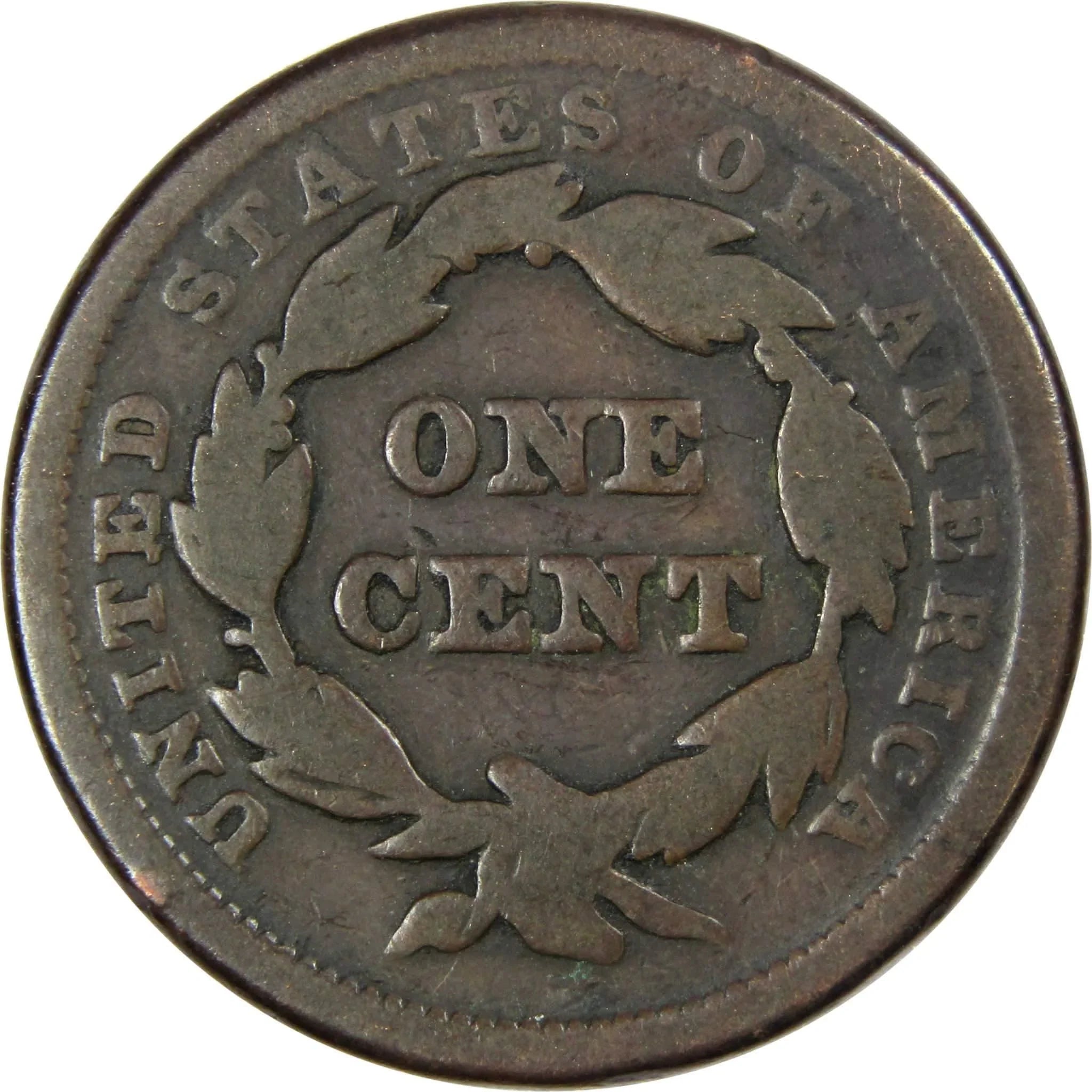 Braided Hair Large Cent Random Date Copper Penny 1c US Type Coin Collectible