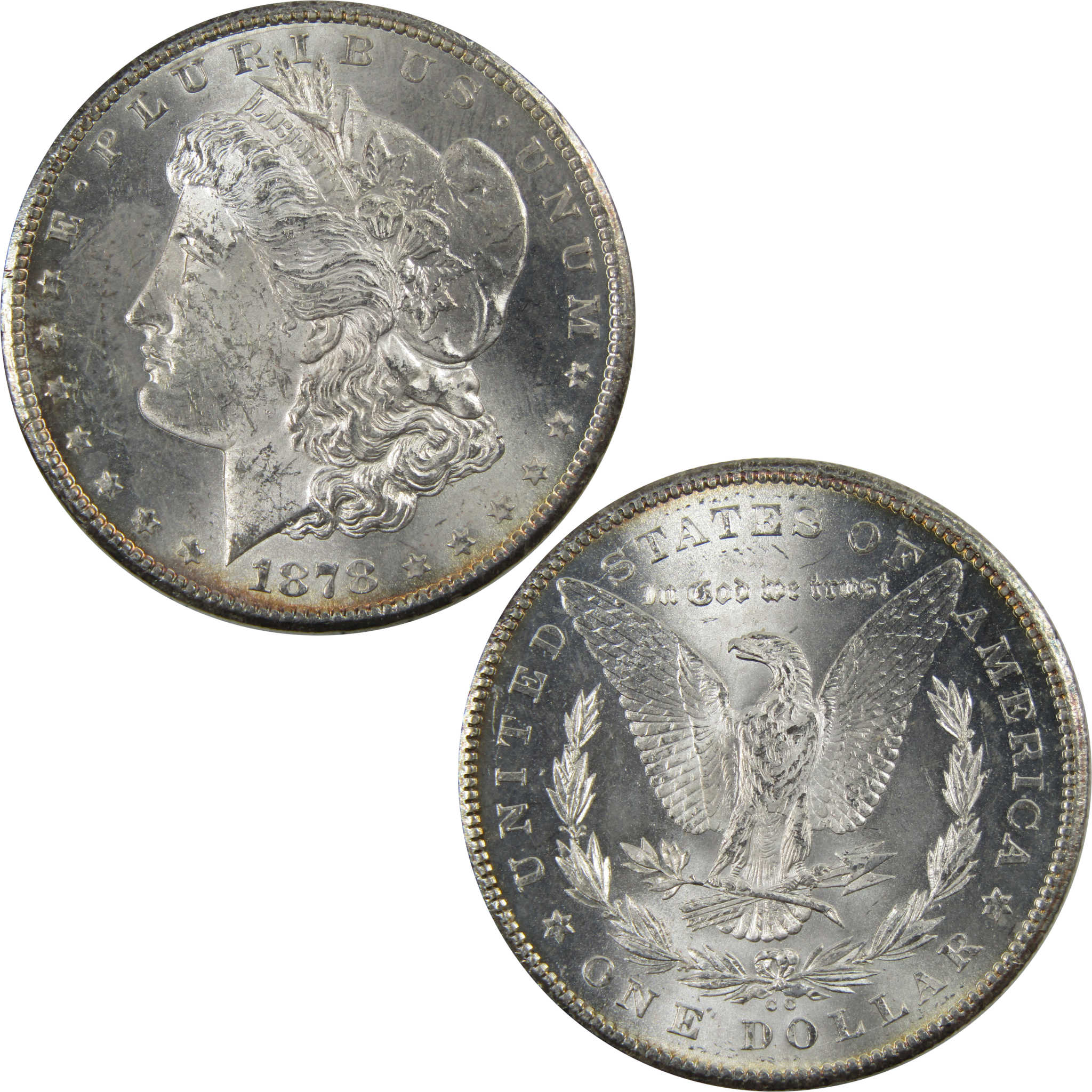 1878 CC Morgan Dollar BU Uncirculated 90% Silver $1 Coin SKU:I4815 - Morgan coin - Morgan silver dollar - Morgan silver dollar for sale - Profile Coins & Collectibles