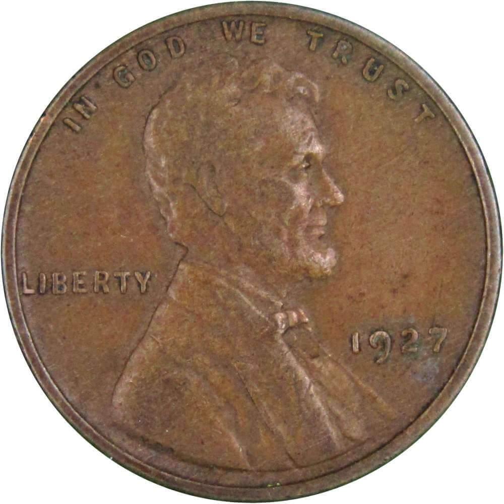 1927 Lincoln Wheat Cent XF EF Extremely Fine Bronze Penny 1c Coin Collectible