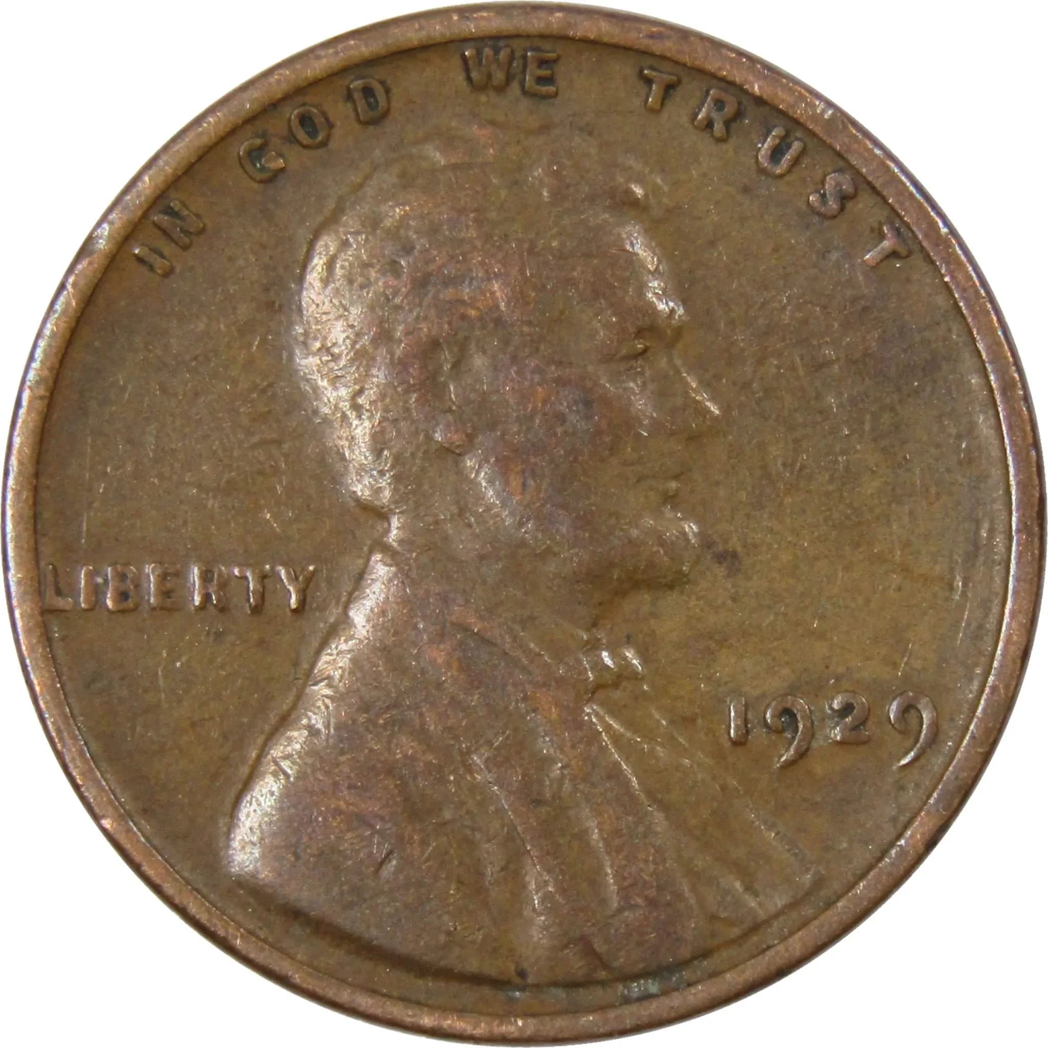 1929 Lincoln Wheat Cent AG About Good Bronze Penny 1c Coin Collectible